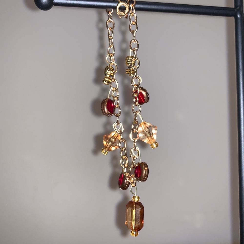 Gold Chain Charm Bracelet